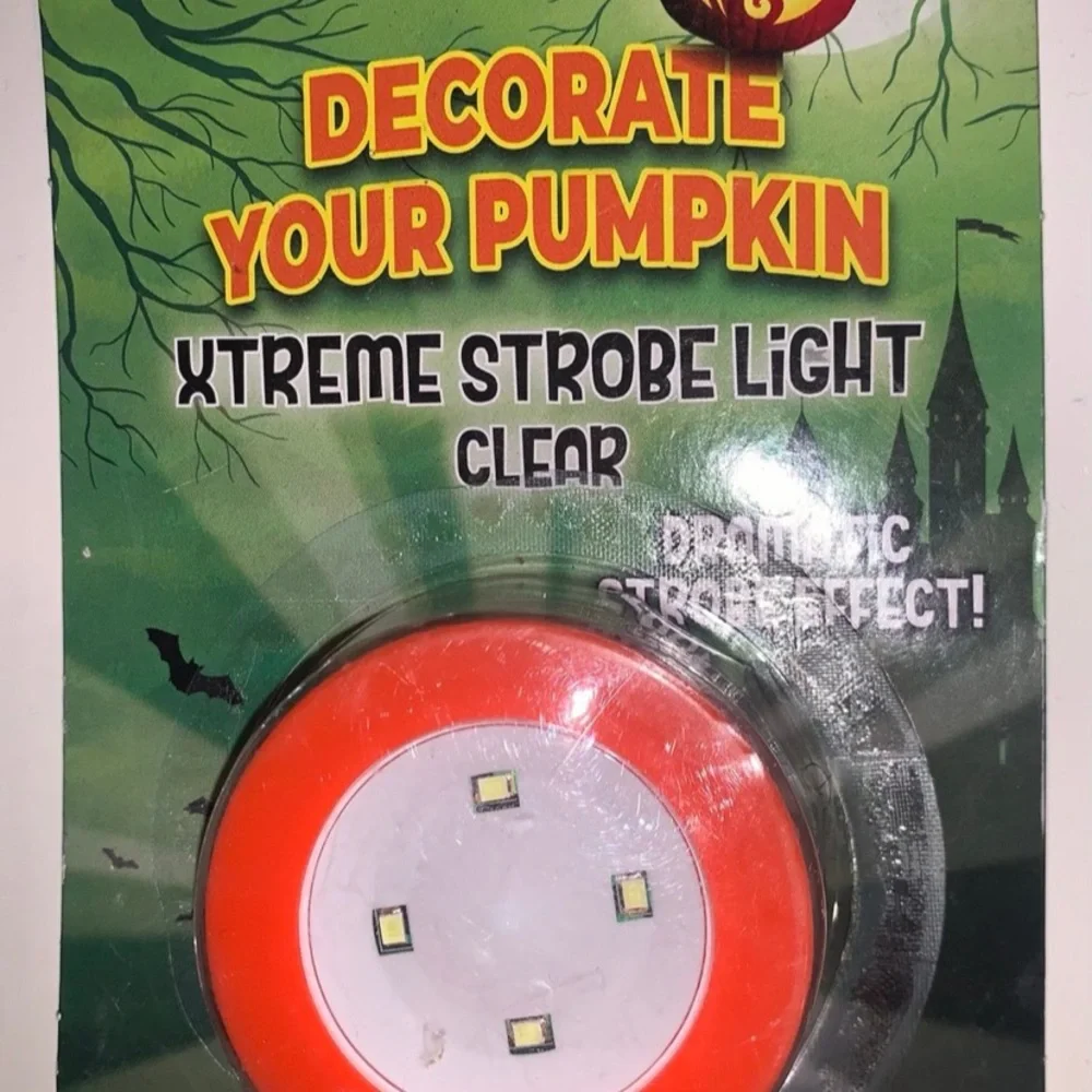 Halloween Decoration Bundle – Eyeball String‎ Lights + Pumpkin Strobe